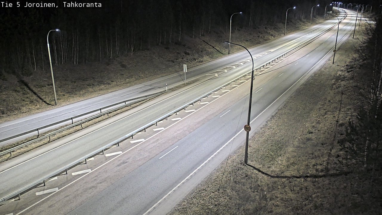 Weather Camera Image Väg 5 Jorois, Tahkoranta, Joroinen, Pohjois-Savo