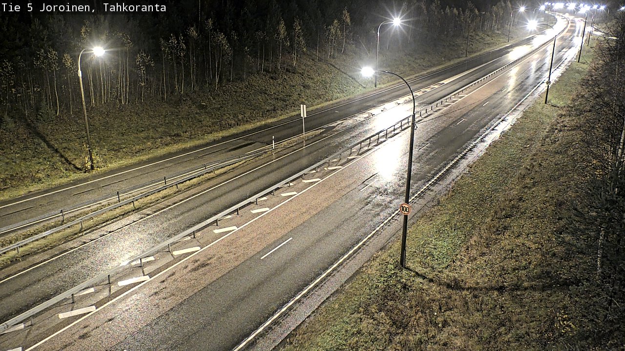 Weather Camera Image Väg 5 Jorois, Tahkoranta, Joroinen, Pohjois-Savo
