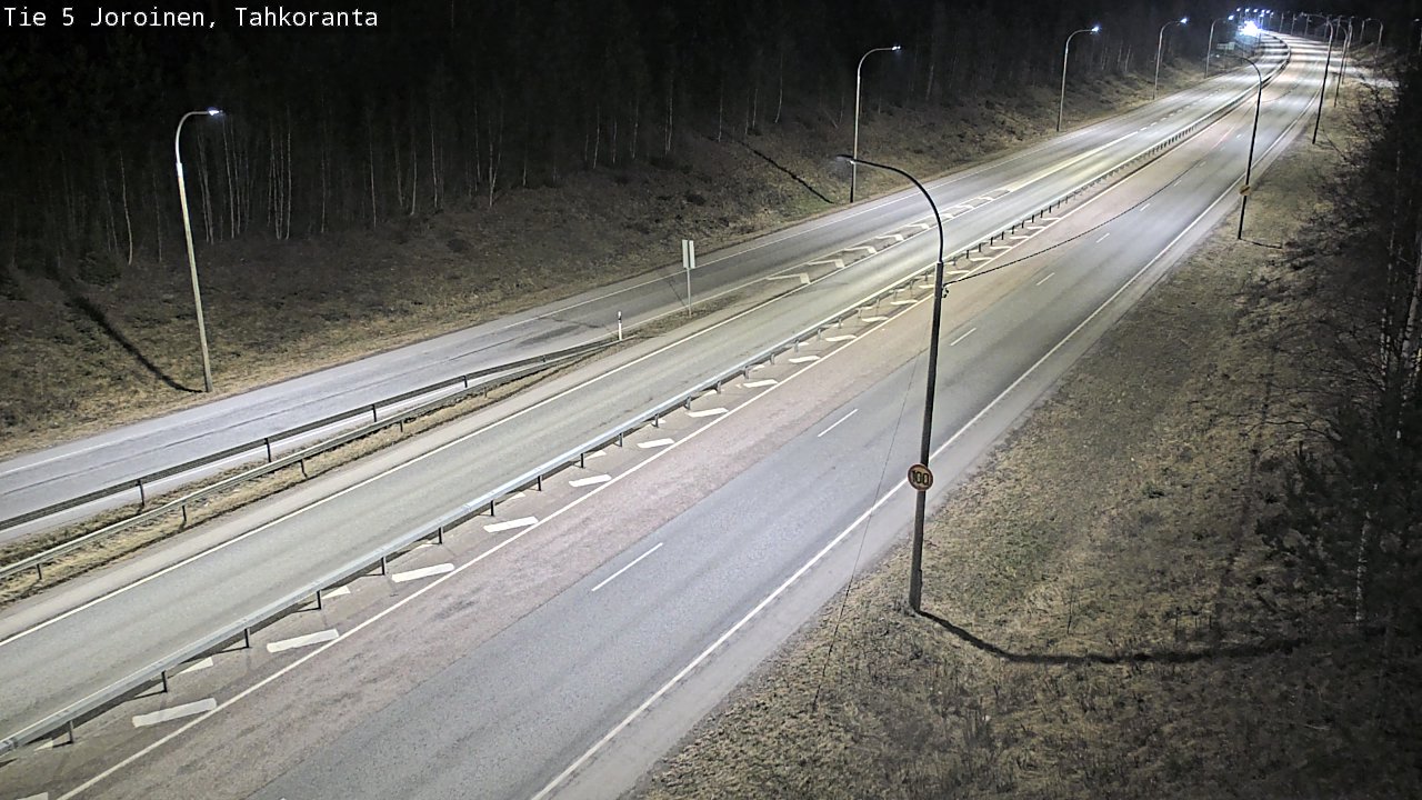 Weather Camera Image Väg 5 Jorois, Tahkoranta, Joroinen, Pohjois-Savo