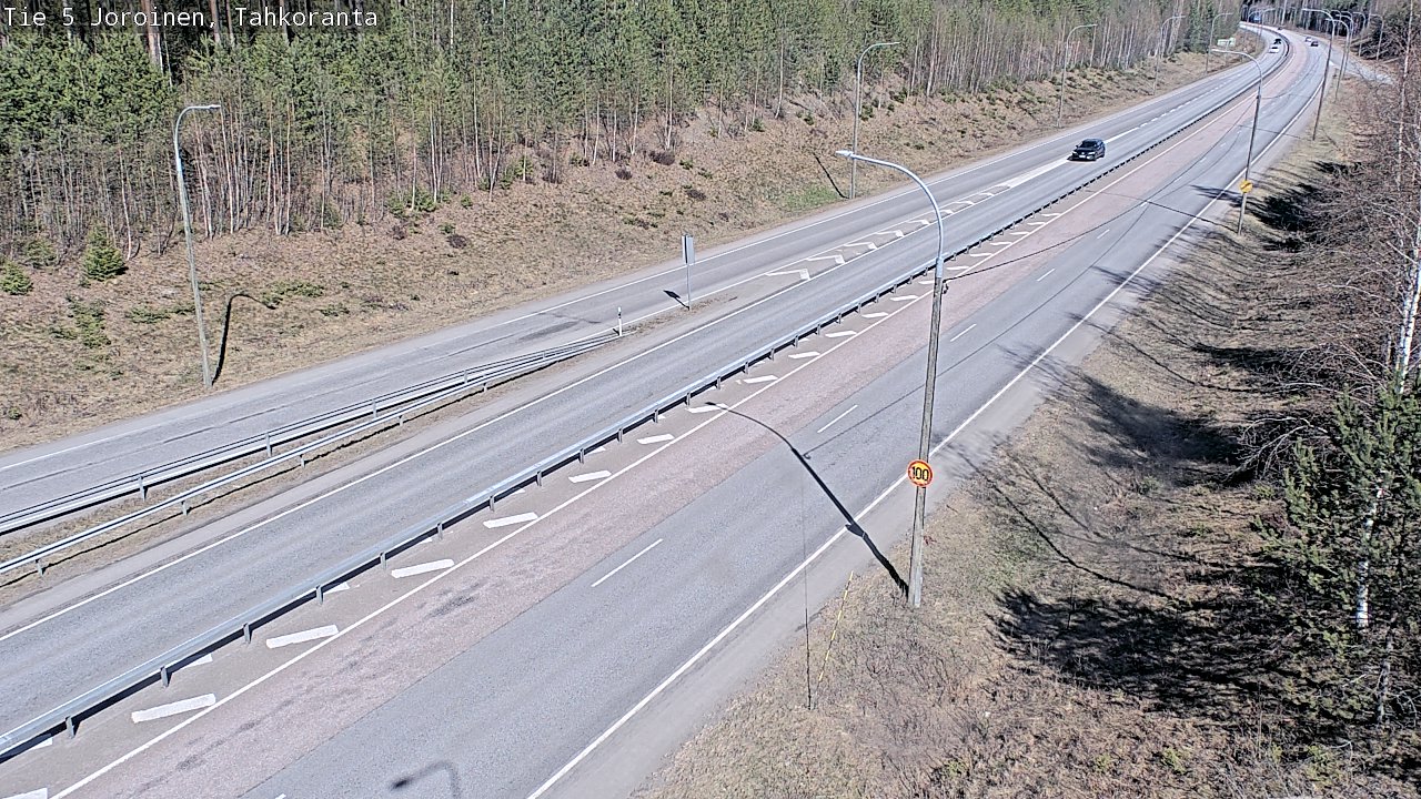 Weather Camera Image Väg 5 Jorois, Tahkoranta, Joroinen, Pohjois-Savo