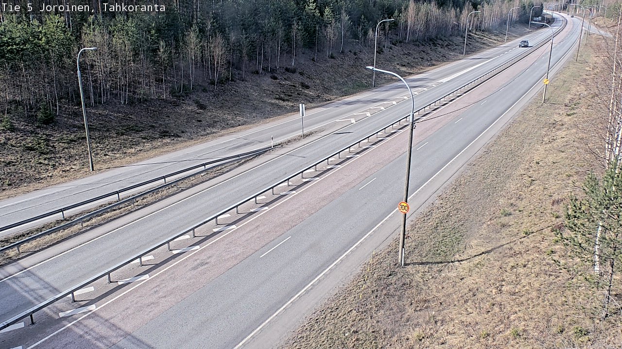 Weather Camera Image Väg 5 Jorois, Tahkoranta, Joroinen, Pohjois-Savo