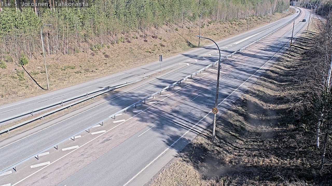Weather Camera Image Road 5 Joroinen, Tahkoranta, Joroinen, Pohjois-Savo