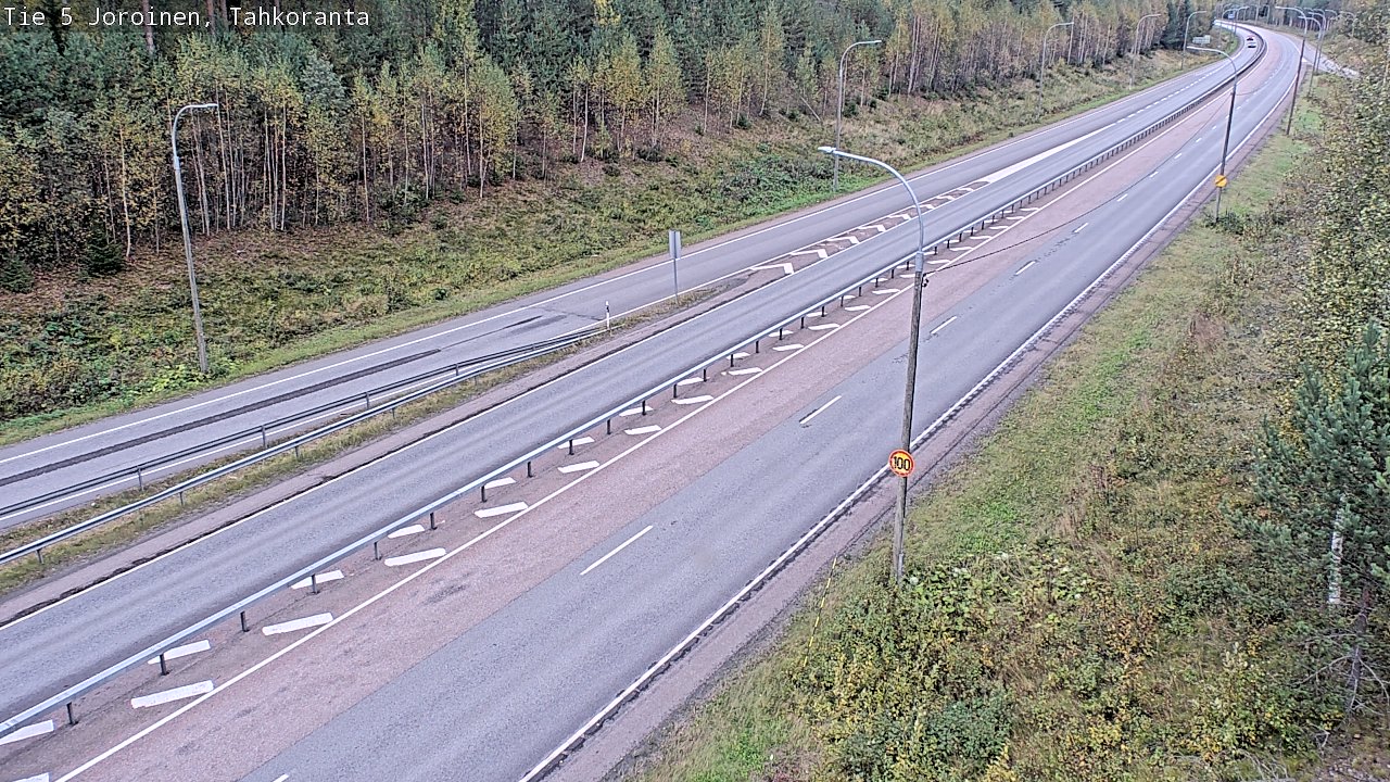 Weather Camera Image Väg 5 Jorois, Tahkoranta, Joroinen, Pohjois-Savo