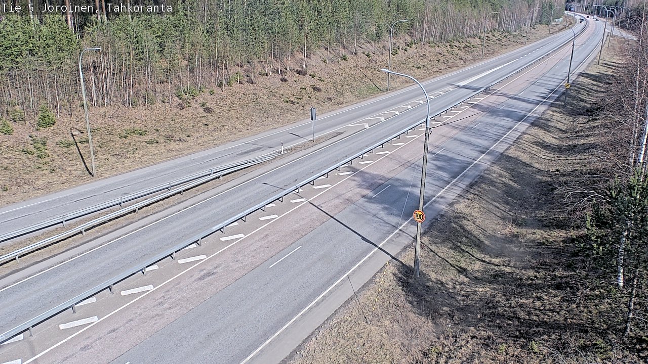 Weather Camera Image Väg 5 Jorois, Tahkoranta, Joroinen, Pohjois-Savo