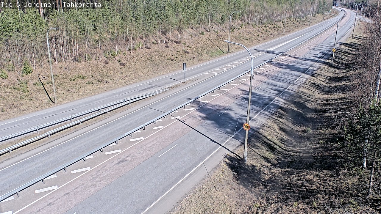 Weather Camera Image Road 5 Joroinen, Tahkoranta, Joroinen, Pohjois-Savo