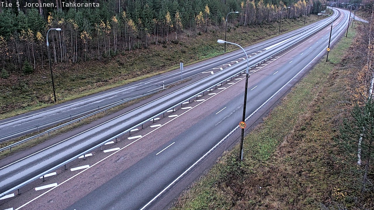 Weather Camera Image Väg 5 Jorois, Tahkoranta, Joroinen, Pohjois-Savo