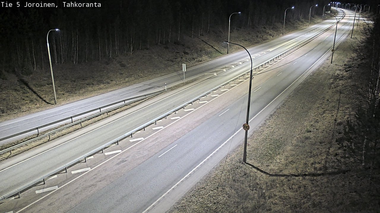 Weather Camera Image Väg 5 Jorois, Tahkoranta, Joroinen, Pohjois-Savo