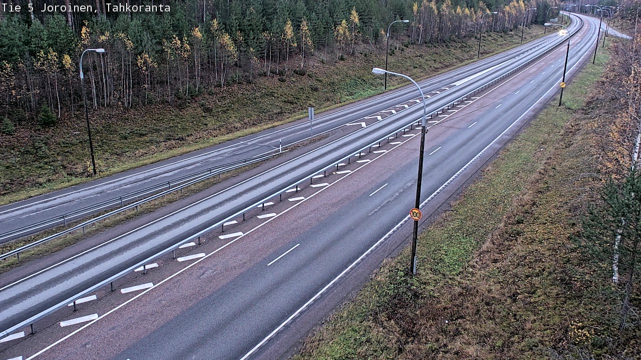 Weather Camera Image Väg 5 Jorois, Tahkoranta, Joroinen, Pohjois-Savo