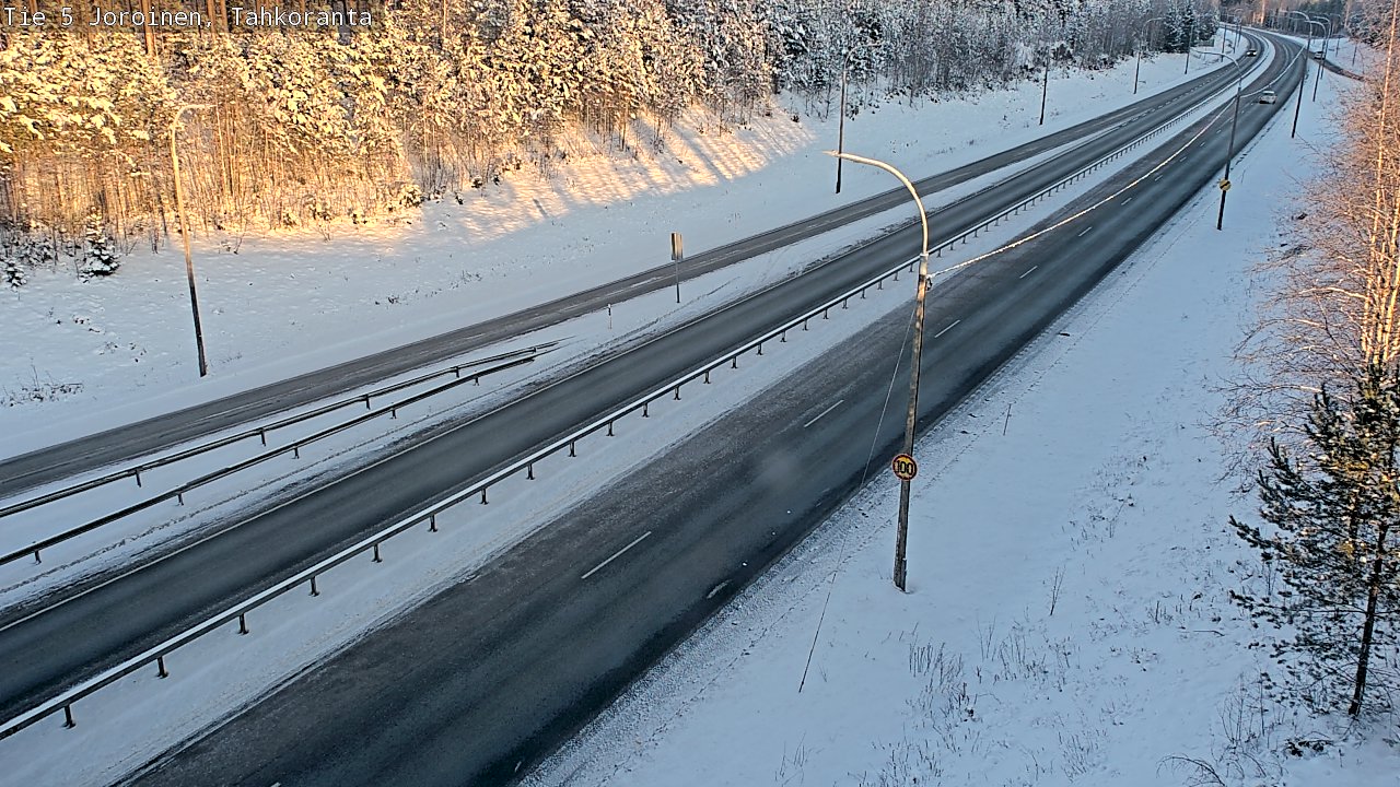 Weather Camera Image Road 5 Joroinen, Tahkoranta, Joroinen, Pohjois-Savo
