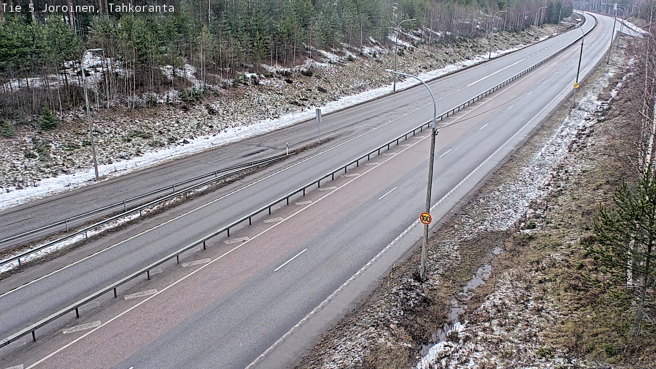 Weather Camera Image Väg 5 Jorois, Tahkoranta, Joroinen, Pohjois-Savo