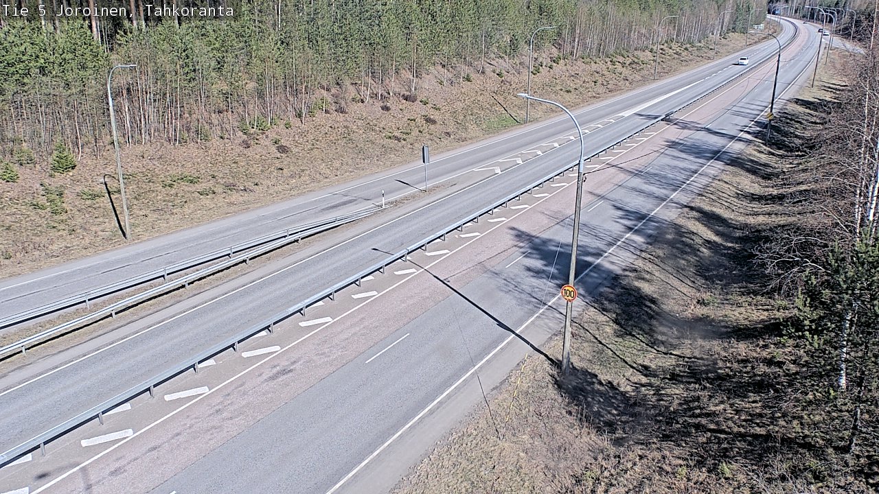Weather Camera Image Väg 5 Jorois, Tahkoranta, Joroinen, Pohjois-Savo