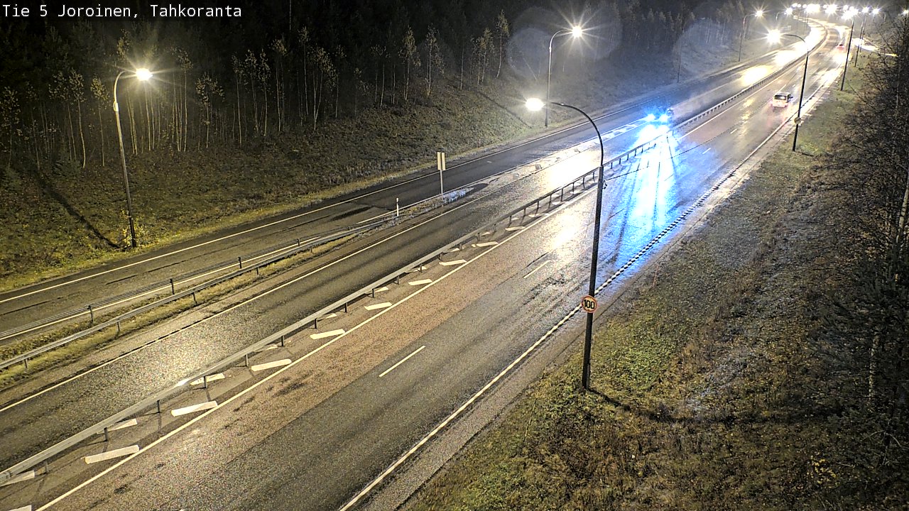 Weather Camera Image Väg 5 Jorois, Tahkoranta, Joroinen, Pohjois-Savo