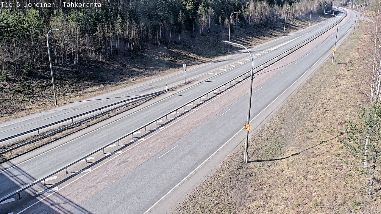 Weather Camera Image Väg 5 Jorois, Tahkoranta, Joroinen, Pohjois-Savo