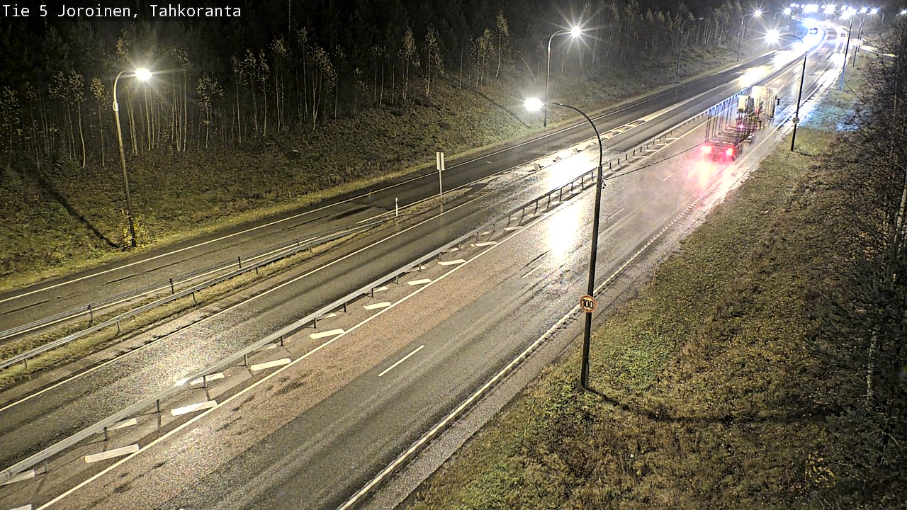 Weather Camera Image Väg 5 Jorois, Tahkoranta, Joroinen, Pohjois-Savo