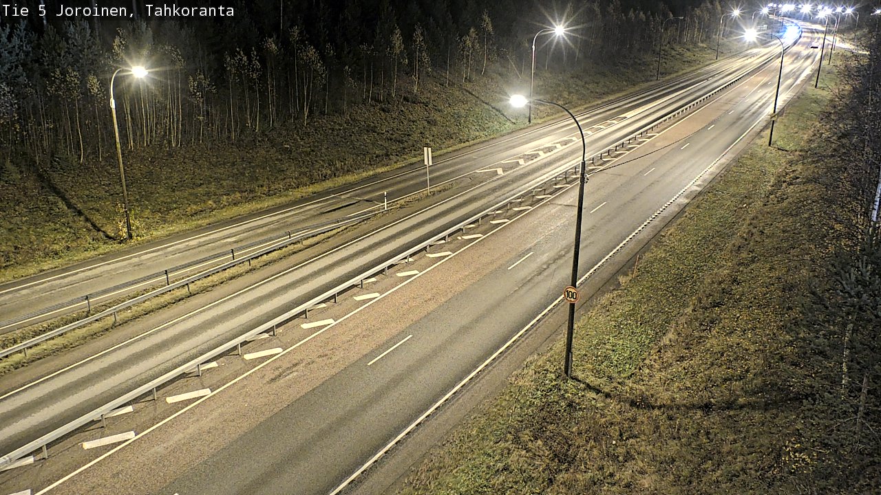 Weather Camera Image Väg 5 Jorois, Tahkoranta, Joroinen, Pohjois-Savo