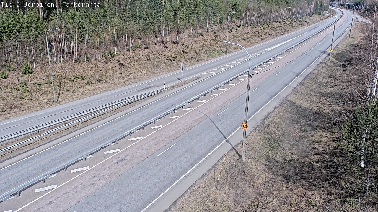 Weather Camera Image Väg 5 Jorois, Tahkoranta, Joroinen, Pohjois-Savo