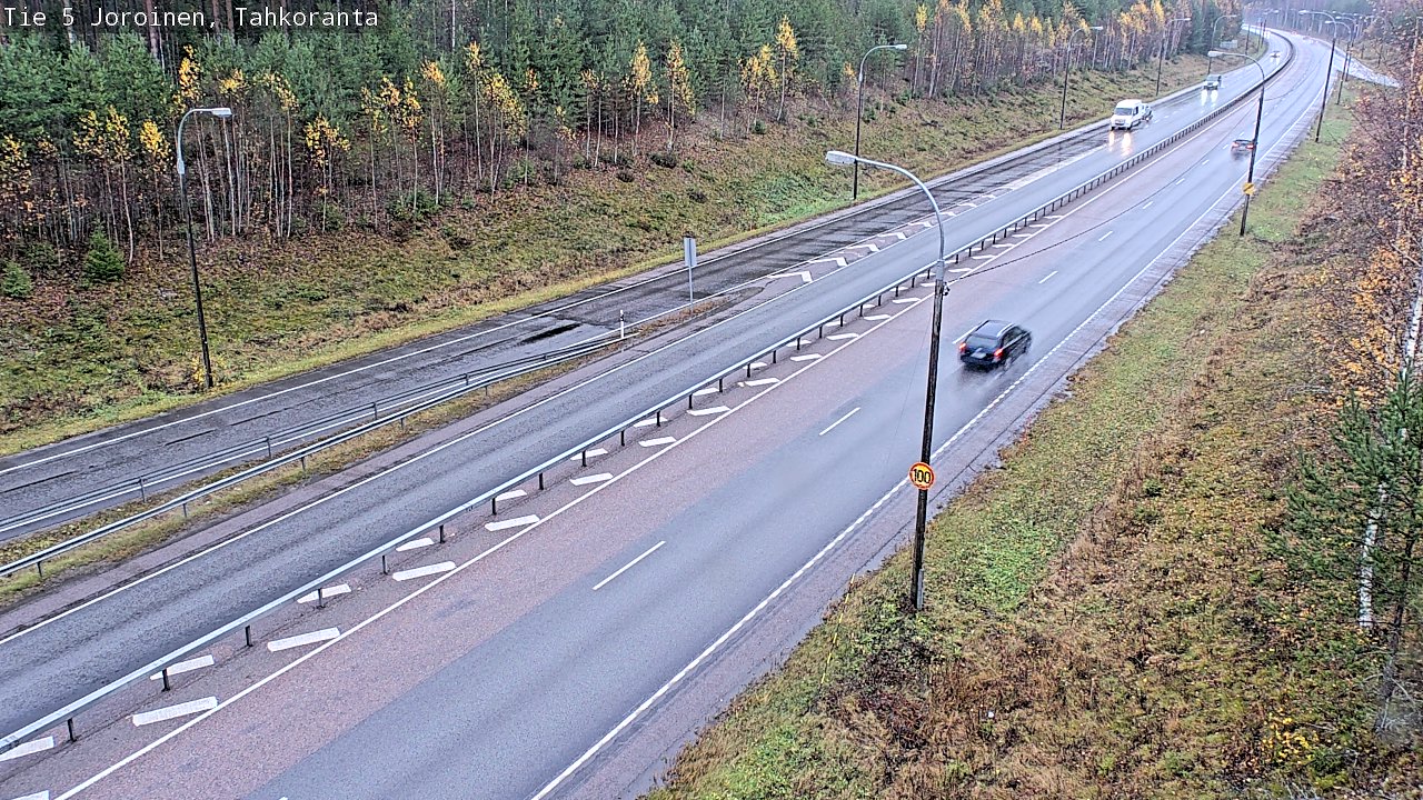 Weather Camera Image Väg 5 Jorois, Tahkoranta, Joroinen, Pohjois-Savo