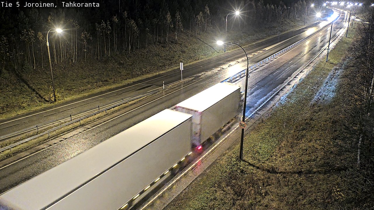 Weather Camera Image Väg 5 Jorois, Tahkoranta, Joroinen, Pohjois-Savo