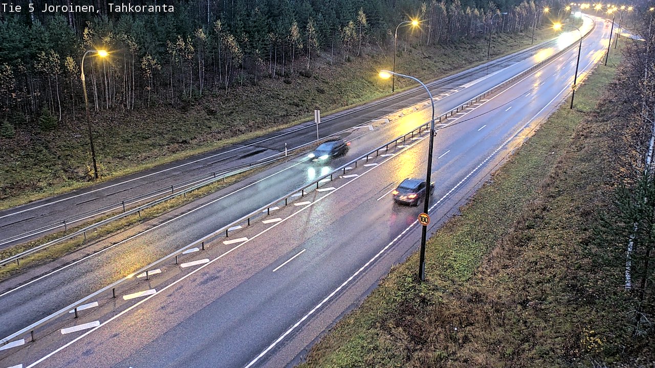 Weather Camera Image Väg 5 Jorois, Tahkoranta, Joroinen, Pohjois-Savo