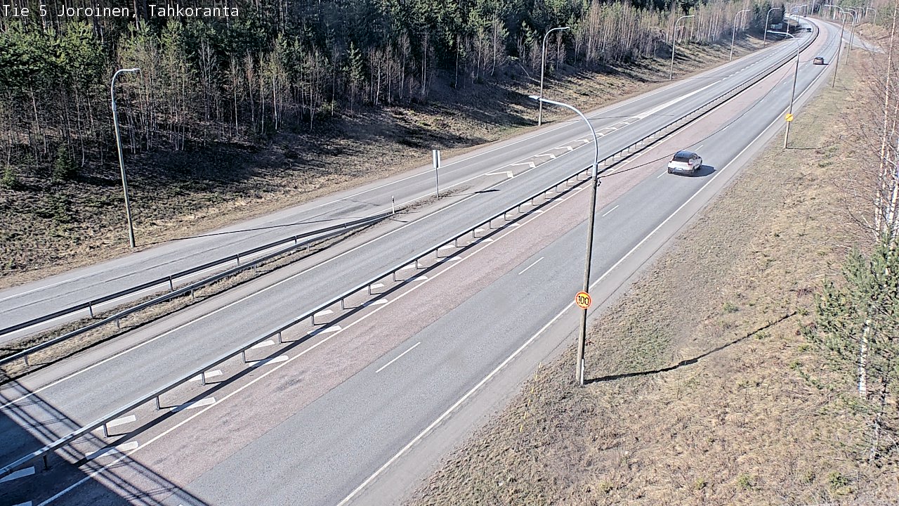 Weather Camera Image Väg 5 Jorois, Tahkoranta, Joroinen, Pohjois-Savo