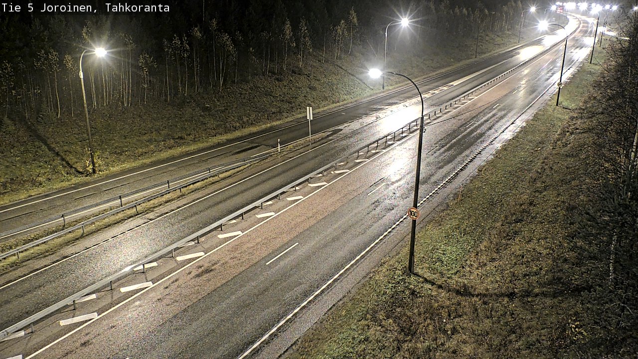 Weather Camera Image Väg 5 Jorois, Tahkoranta, Joroinen, Pohjois-Savo
