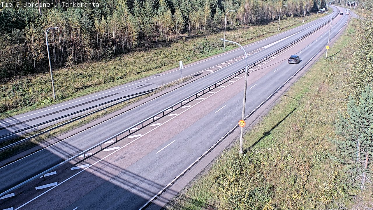 Weather Camera Image Väg 5 Jorois, Tahkoranta, Joroinen, Pohjois-Savo