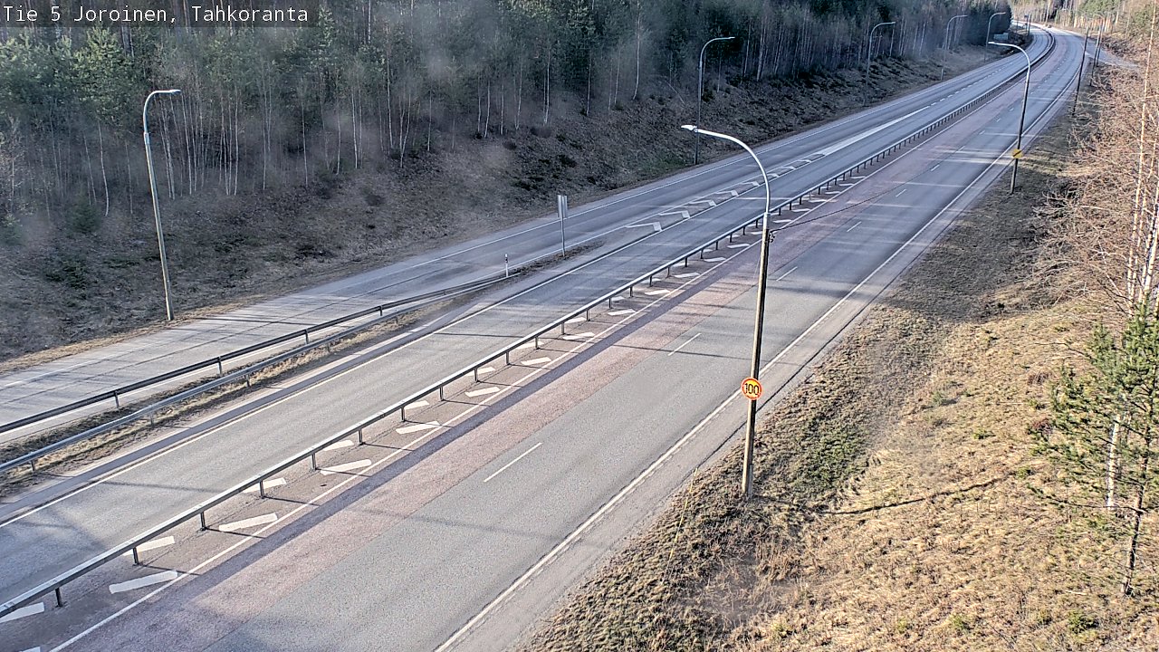 Weather Camera Image Väg 5 Jorois, Tahkoranta, Joroinen, Pohjois-Savo