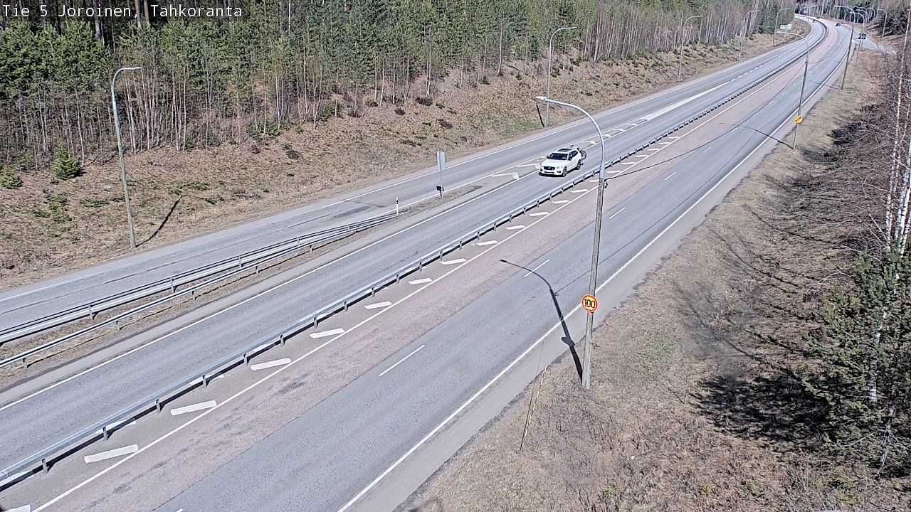 Weather Camera Image Väg 5 Jorois, Tahkoranta, Joroinen, Pohjois-Savo