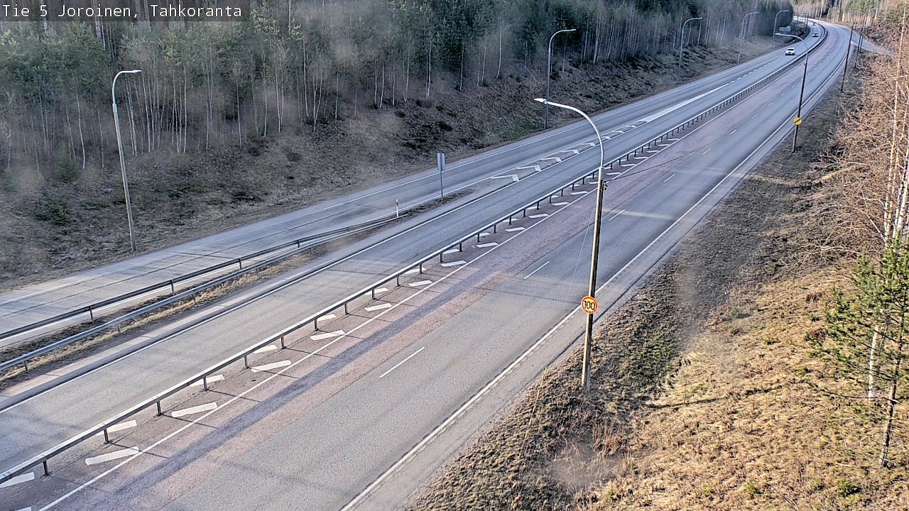 Weather Camera Image Väg 5 Jorois, Tahkoranta, Joroinen, Pohjois-Savo