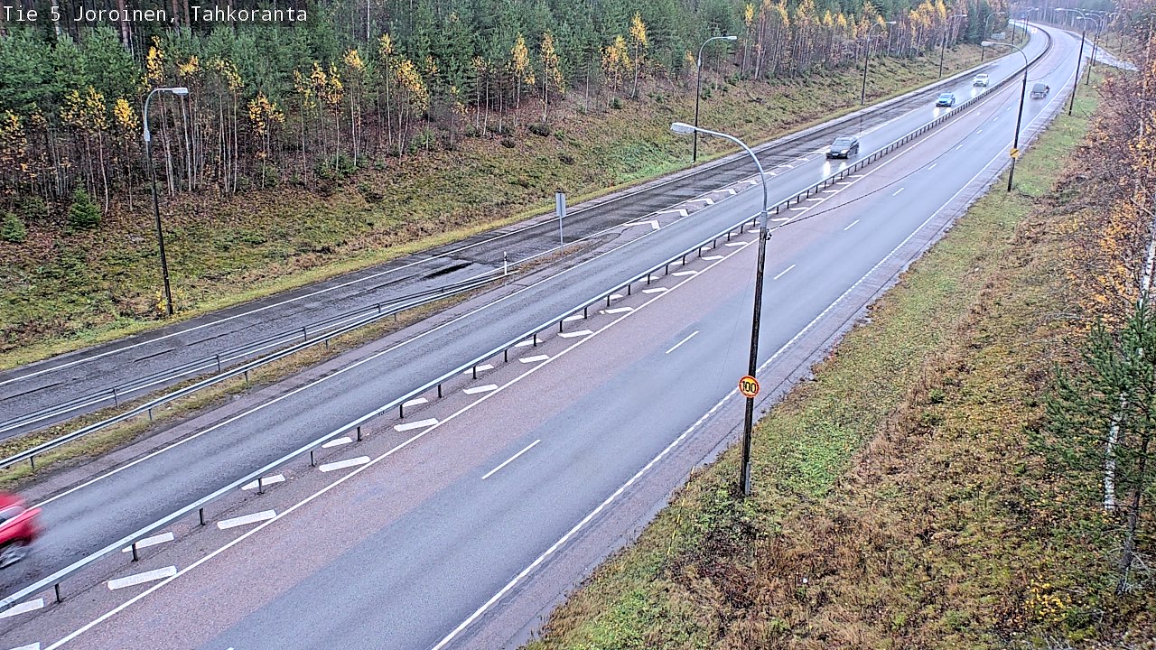 Weather Camera Image Väg 5 Jorois, Tahkoranta, Joroinen, Pohjois-Savo