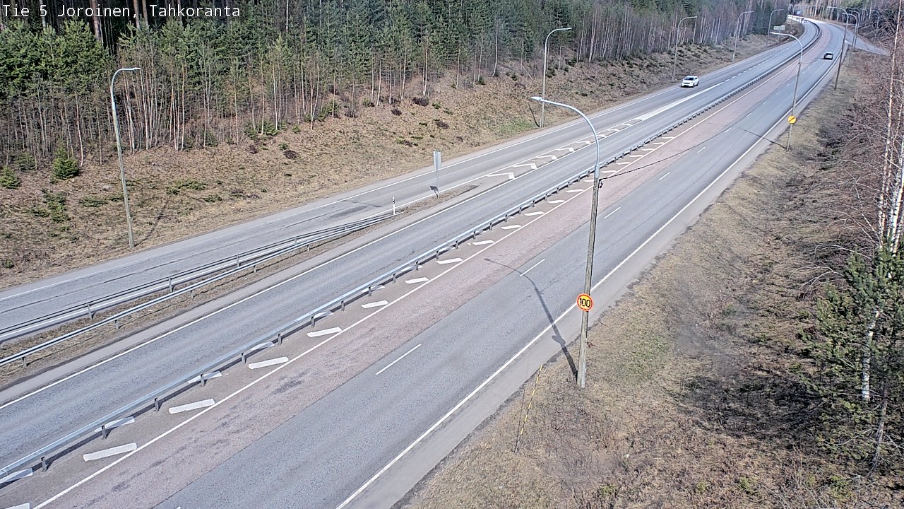 Weather Camera Image Väg 5 Jorois, Tahkoranta, Joroinen, Pohjois-Savo