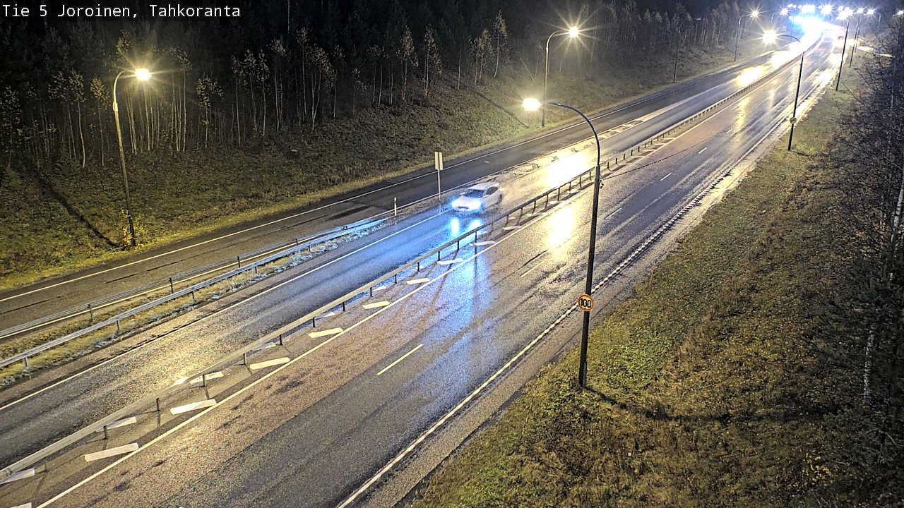 Weather Camera Image Väg 5 Jorois, Tahkoranta, Joroinen, Pohjois-Savo
