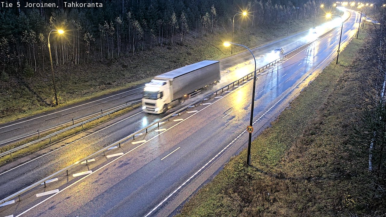 Weather Camera Image Väg 5 Jorois, Tahkoranta, Joroinen, Pohjois-Savo