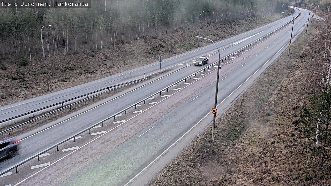 Weather Camera Image Väg 5 Jorois, Tahkoranta, Joroinen, Pohjois-Savo