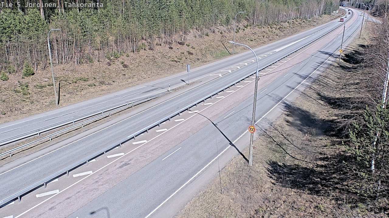 Weather Camera Image Väg 5 Jorois, Tahkoranta, Joroinen, Pohjois-Savo