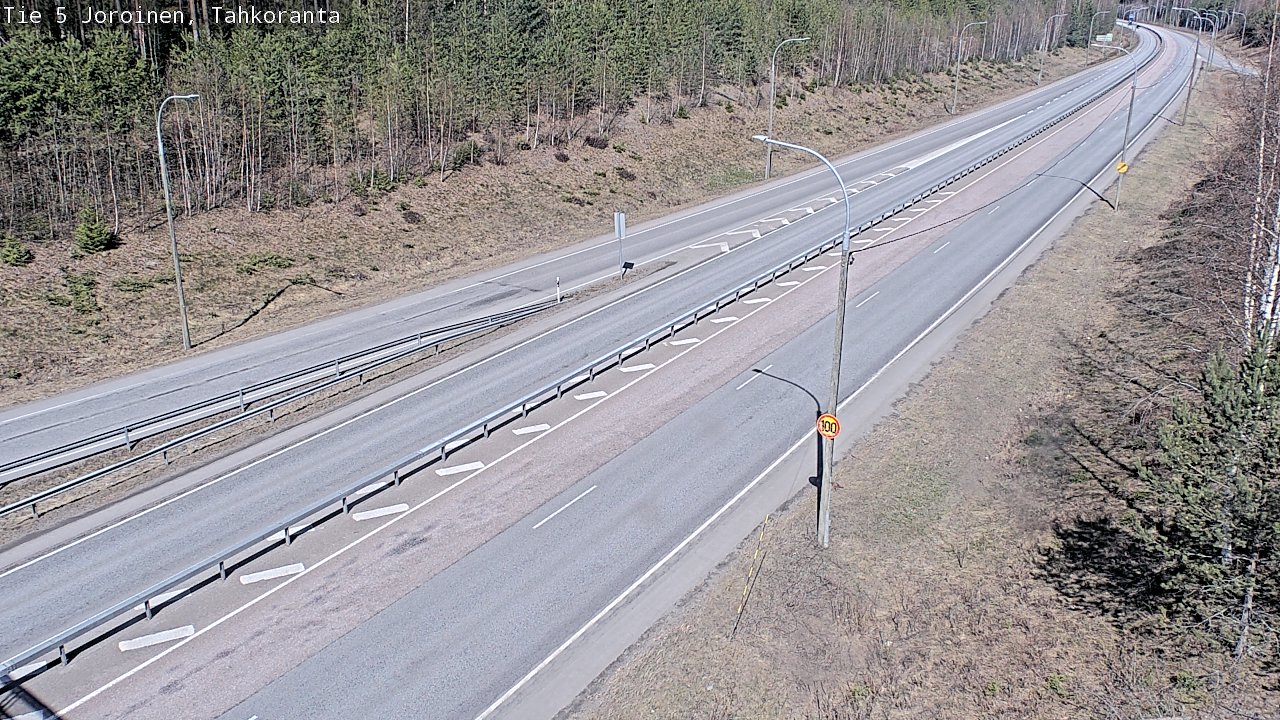 Weather Camera Image Väg 5 Jorois, Tahkoranta, Joroinen, Pohjois-Savo