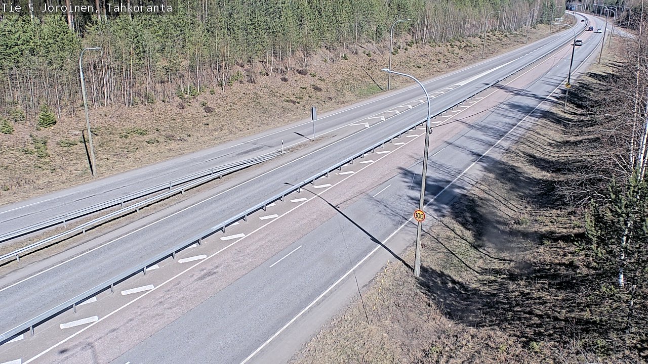 Weather Camera Image Väg 5 Jorois, Tahkoranta, Joroinen, Pohjois-Savo