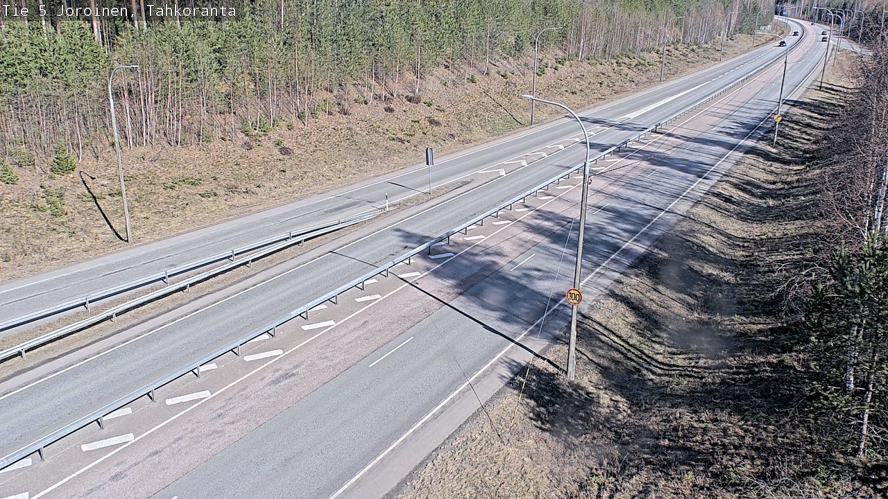 Weather Camera Image Väg 5 Jorois, Tahkoranta, Joroinen, Pohjois-Savo