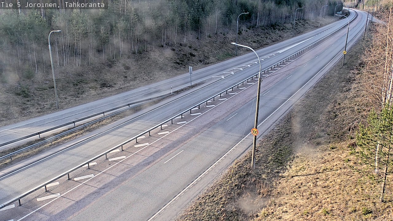 Weather Camera Image Väg 5 Jorois, Tahkoranta, Joroinen, Pohjois-Savo