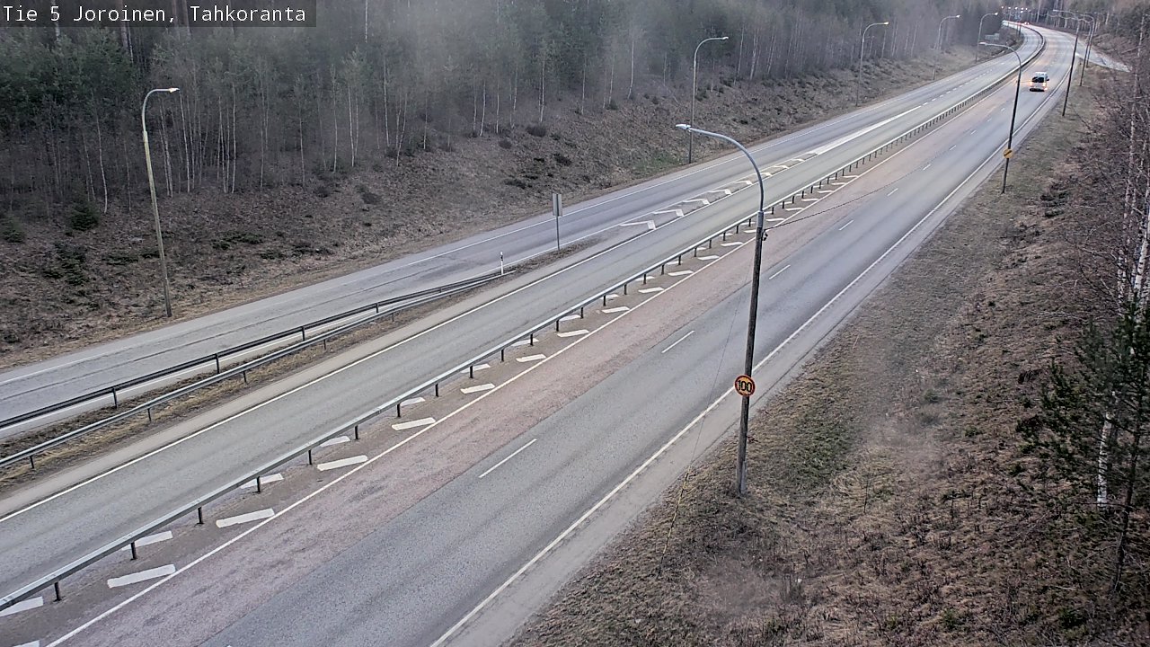 Weather Camera Image Väg 5 Jorois, Tahkoranta, Joroinen, Pohjois-Savo