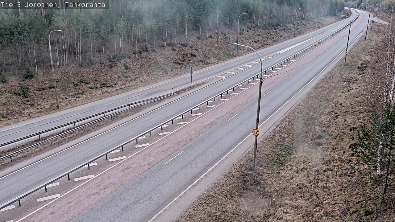 Weather Camera Image Väg 5 Jorois, Tahkoranta, Joroinen, Pohjois-Savo