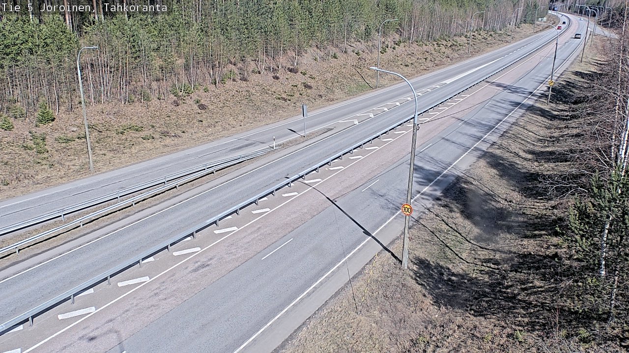 Weather Camera Image Väg 5 Jorois, Tahkoranta, Joroinen, Pohjois-Savo