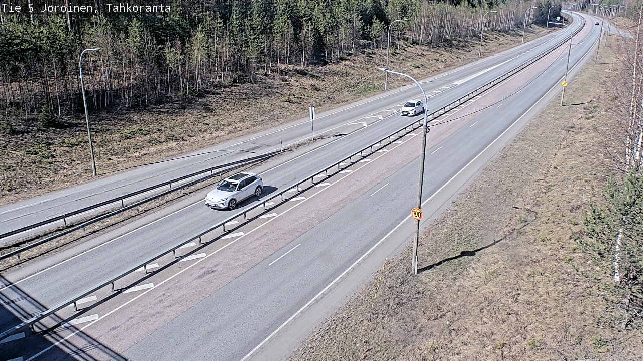 Weather Camera Image Väg 5 Jorois, Tahkoranta, Joroinen, Pohjois-Savo