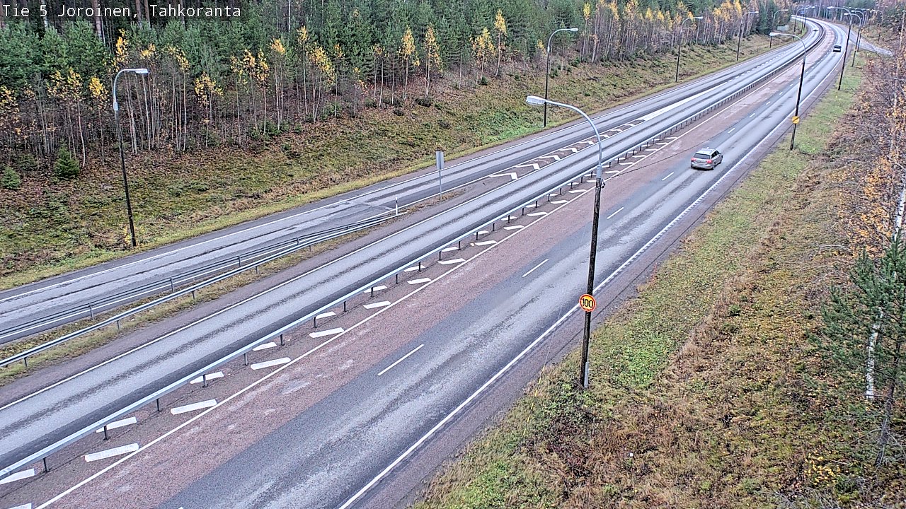 Weather Camera Image Väg 5 Jorois, Tahkoranta, Joroinen, Pohjois-Savo