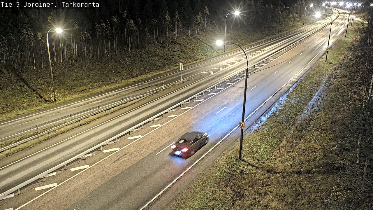 Weather Camera Image Väg 5 Jorois, Tahkoranta, Joroinen, Pohjois-Savo