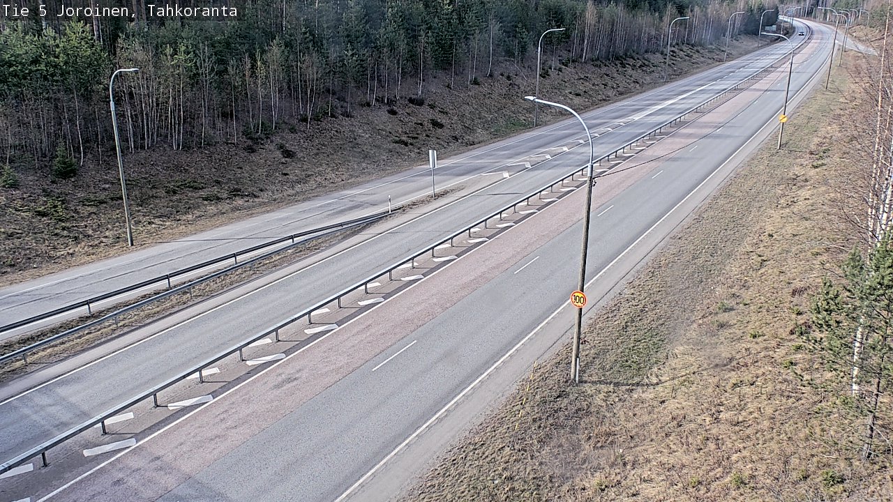 Weather Camera Image Väg 5 Jorois, Tahkoranta, Joroinen, Pohjois-Savo