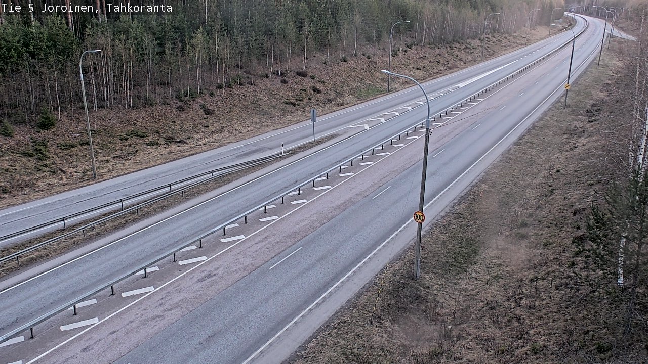 Weather Camera Image Väg 5 Jorois, Tahkoranta, Joroinen, Pohjois-Savo