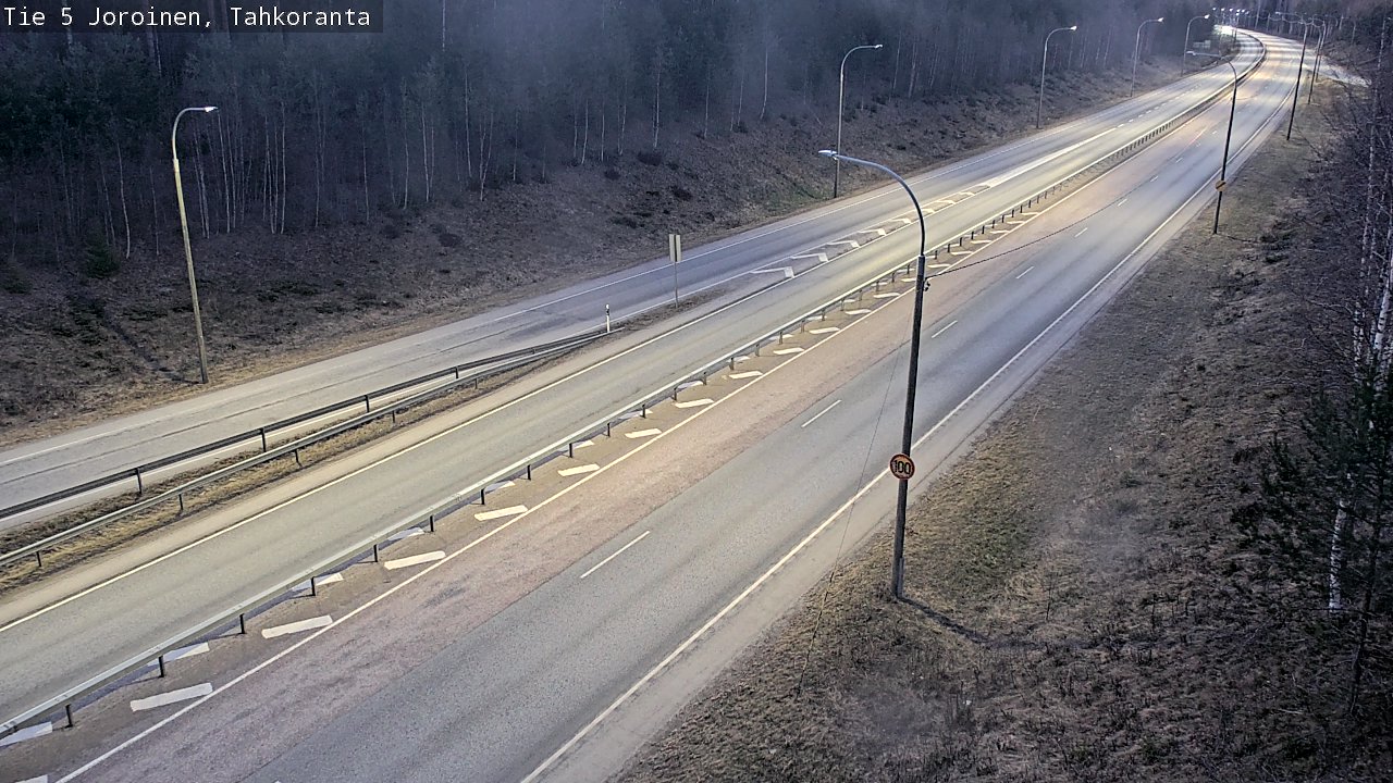 Weather Camera Image Väg 5 Jorois, Tahkoranta, Joroinen, Pohjois-Savo