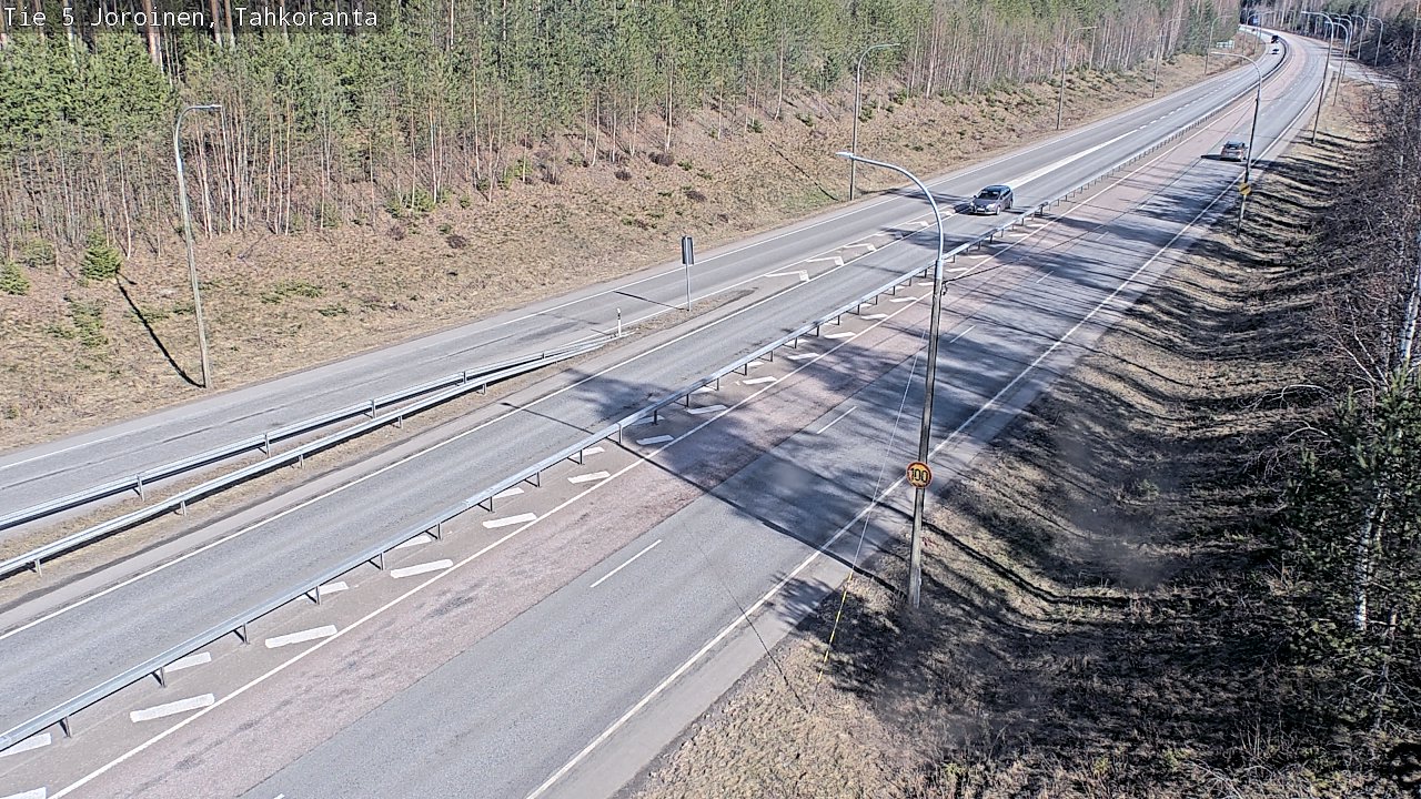Weather Camera Image Väg 5 Jorois, Tahkoranta, Joroinen, Pohjois-Savo