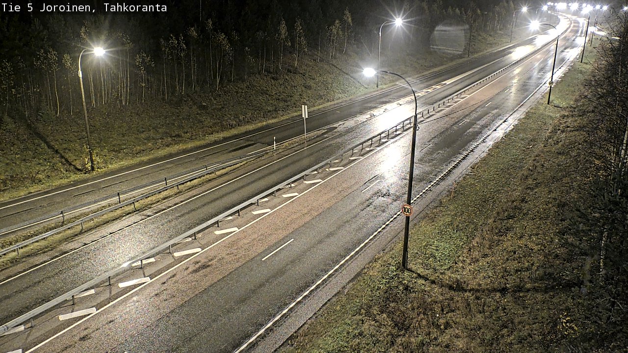 Weather Camera Image Väg 5 Jorois, Tahkoranta, Joroinen, Pohjois-Savo